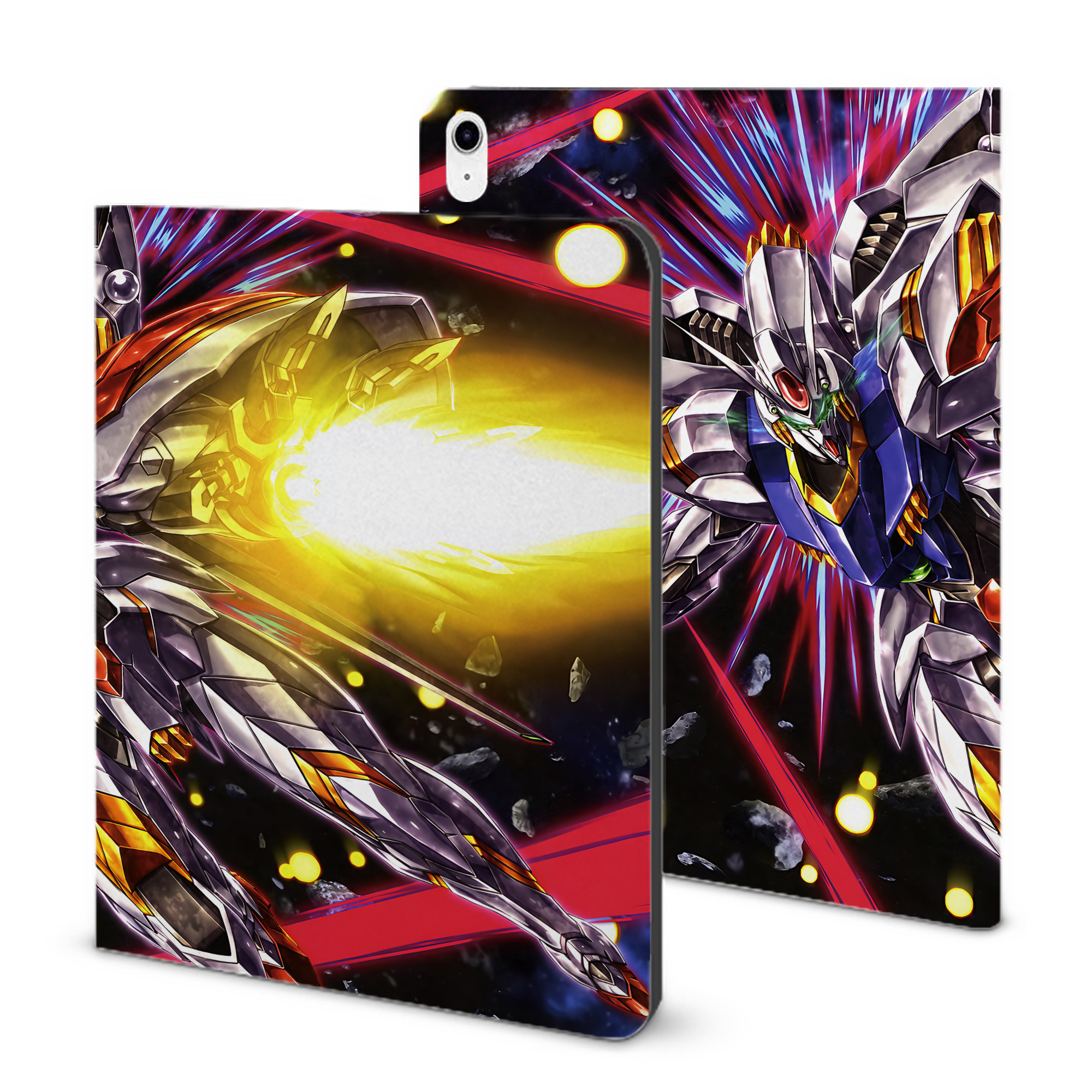 （画像用） 機動戦士ガンダム Mobile Suit Gundam IPad ケース ブック型 PUレザー TPU 耐衝撃 軽量 薄型 ペン収納なし 全面保護 IPad 各モデル対応